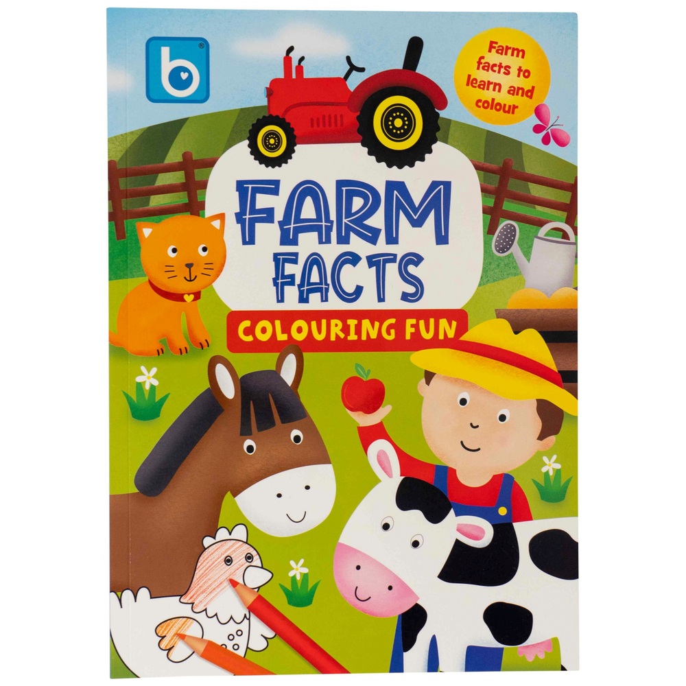 Malbuch „Fakten vom Bauernhof“ von Blue Bubble