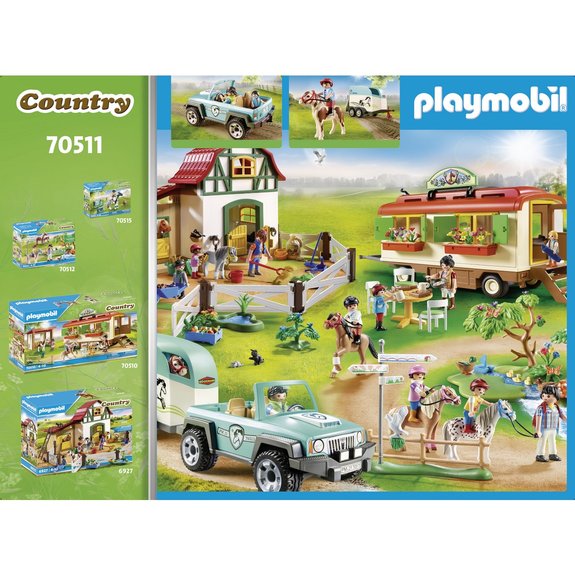 Voiture et van pour poney Playmobil Country 70511