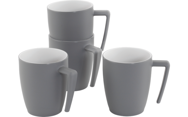Outwell Gala 4 Personen Tassen Set 4 teilig Grey Mist