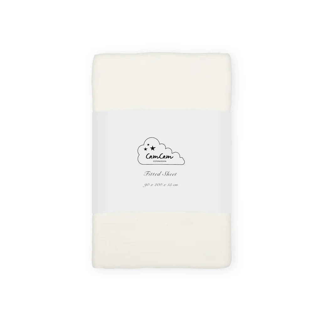 Lagen, Formsyet, 90x200x15cm - GOTS - Off White