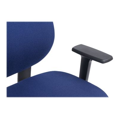 Fauteuil de bureau ROMEO - accoudoirs en option - bleu, base alu