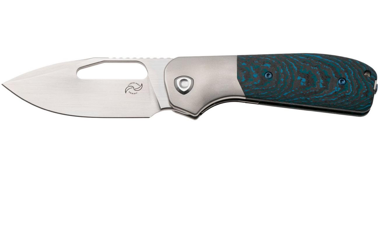 Liong Mah Field Duty 3.5 Satin S90V, Arctic Storm Carbonfiber Titanium, zakmes