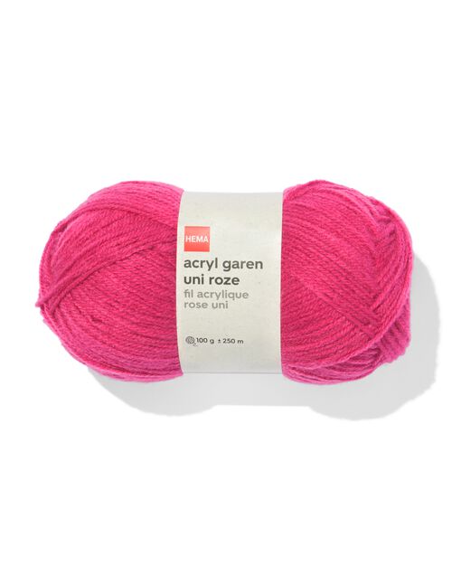 fil acrylique rose 100g 250m