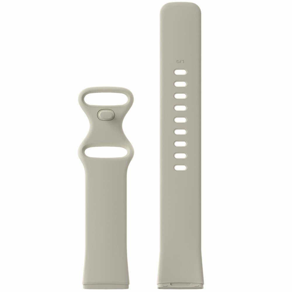 Fitbit Versa 4 / Versa 3 / Sense 2 / Sense Silikon Sport Armband (Gelenkumfang 160-200mm) - Beige