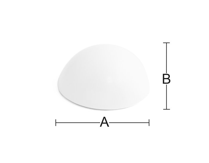 Habo dørstopper hvid plast 9,5 x Ø40 mm 2 stk.