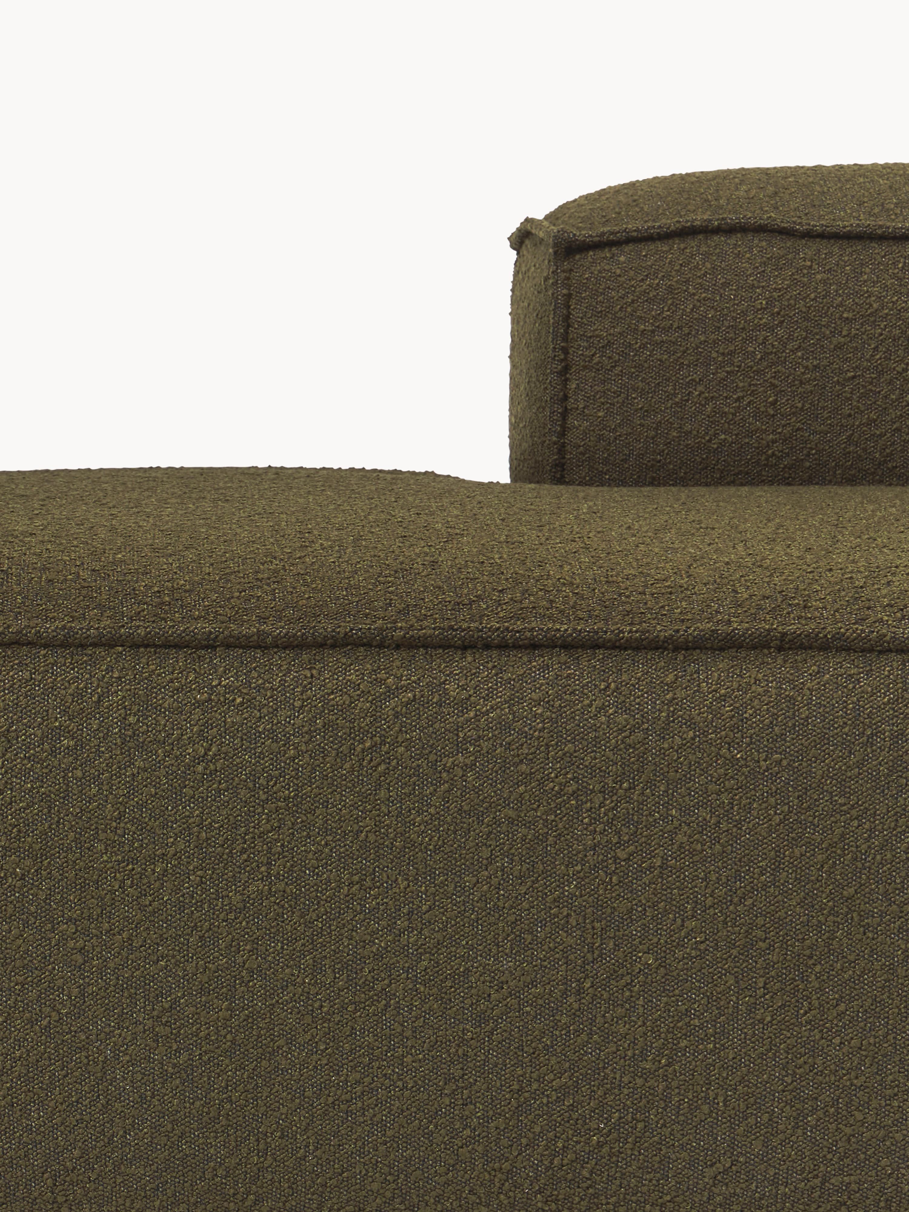 Modulaire XL chaise longue Lennon uit bouclé