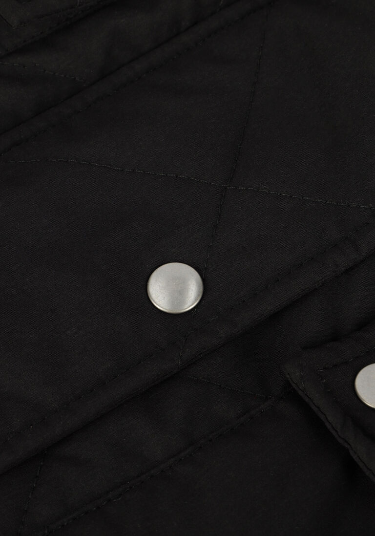 OBJECT zwarte object gewatteerde jas katie long coat