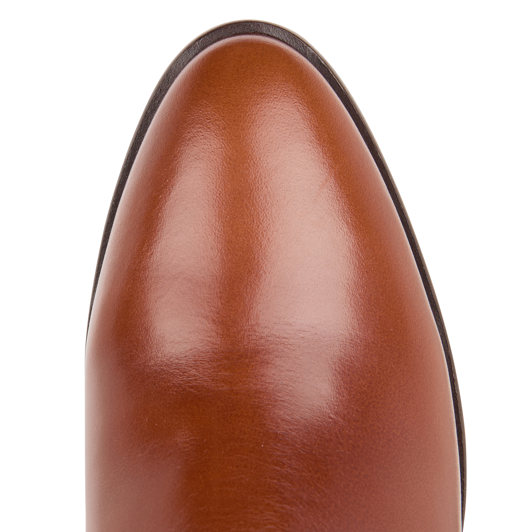 LAURENCE - Bottes à talons en cuir | Marron