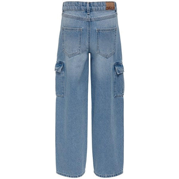 Light Blue Denim Harmony Wide Cargo Carrot Jeans Noos