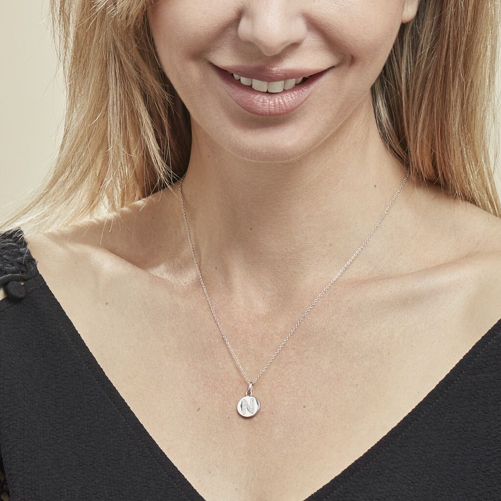 Collier Argent Eugenien Oxydes De Zirconium