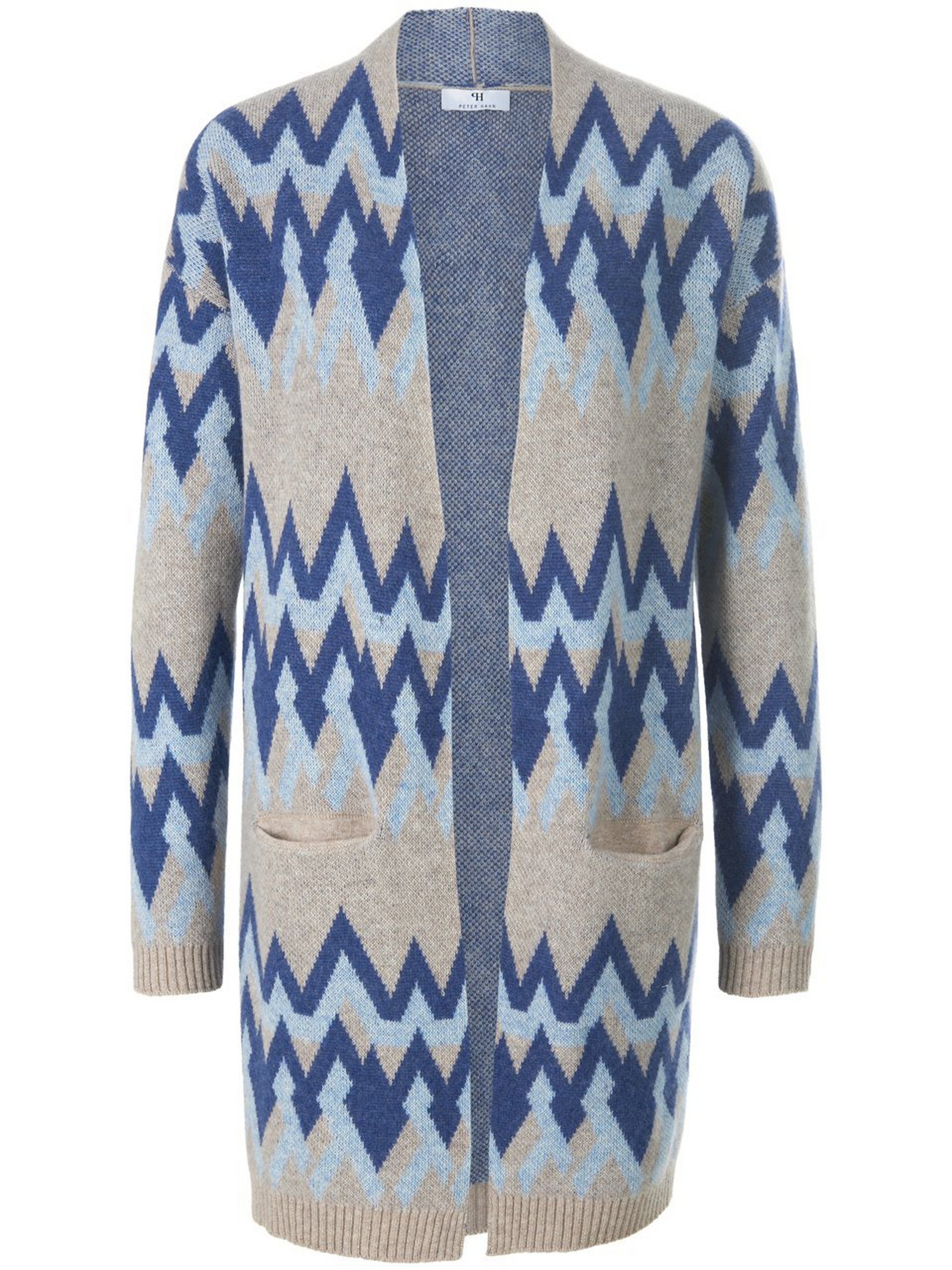 Long-Strickjacke