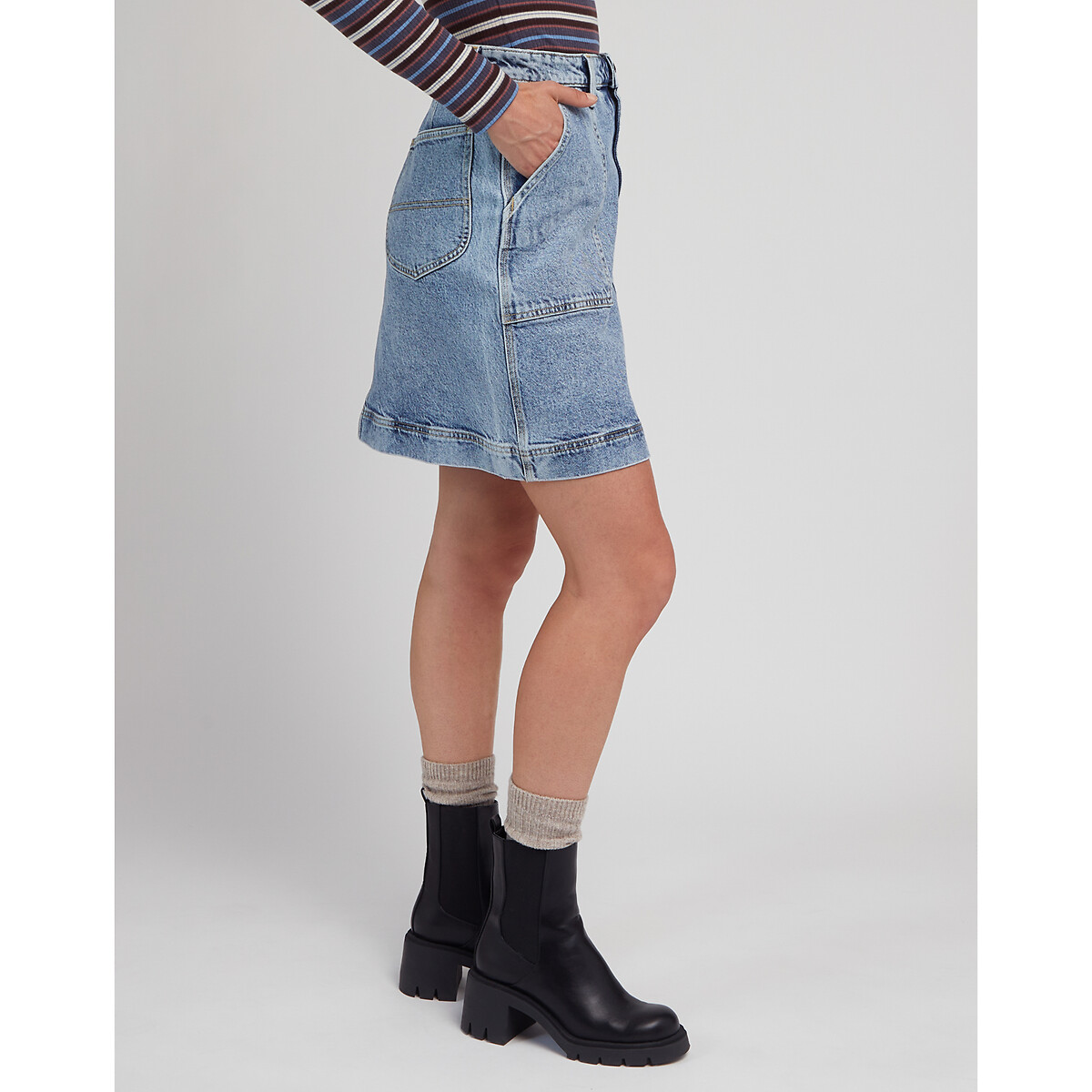 LEE<br>Saia jeans curta