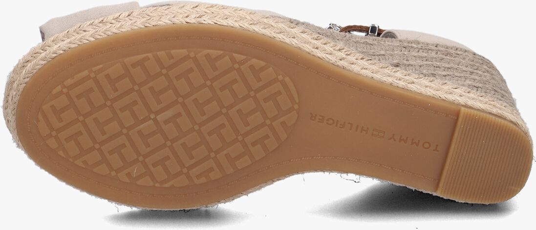 TOMMY HILFIGER beige tommy hilfiger espadrilles basic open toe high wedge