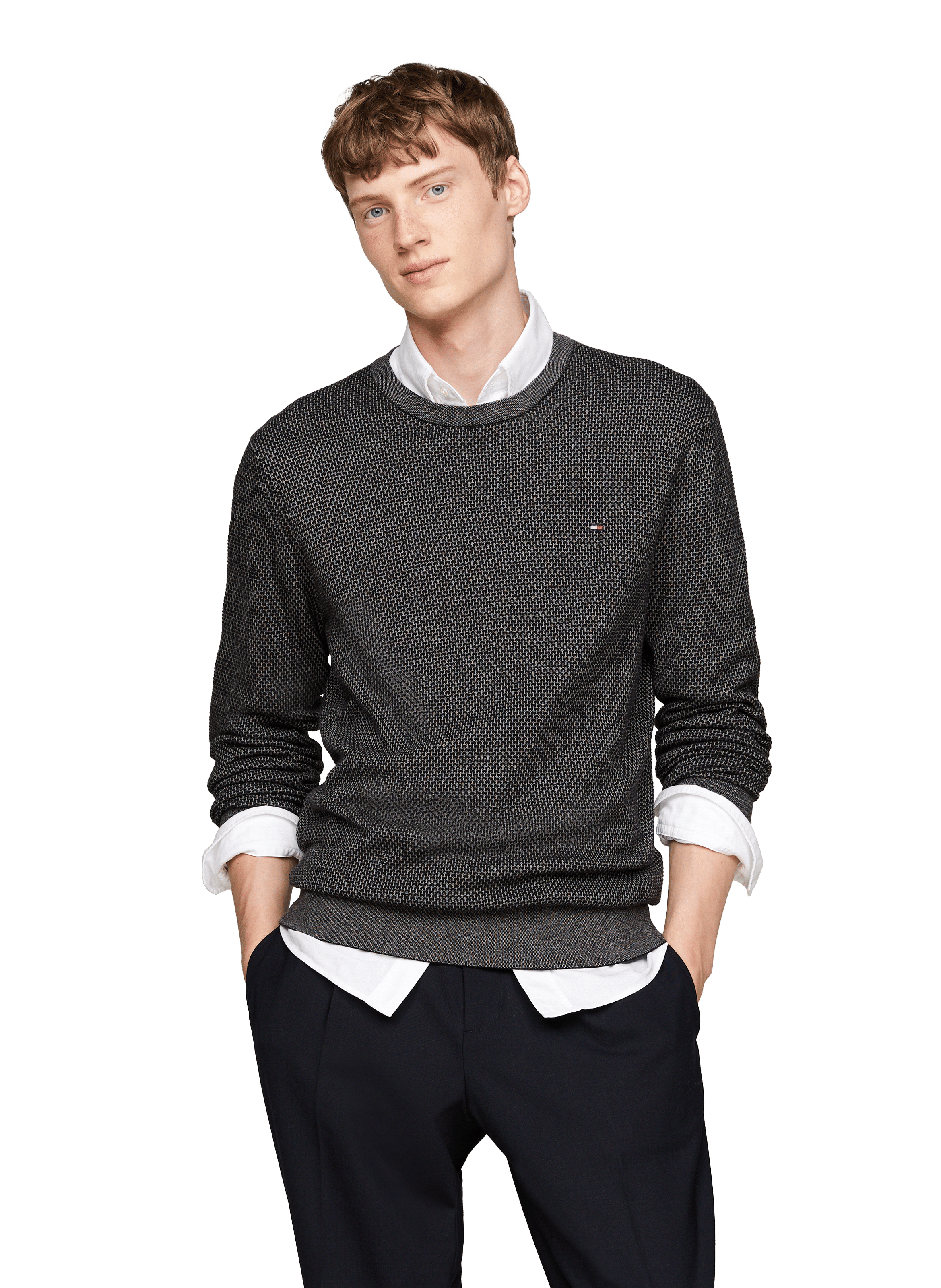 Pull en coton bio et cachemire | Noir