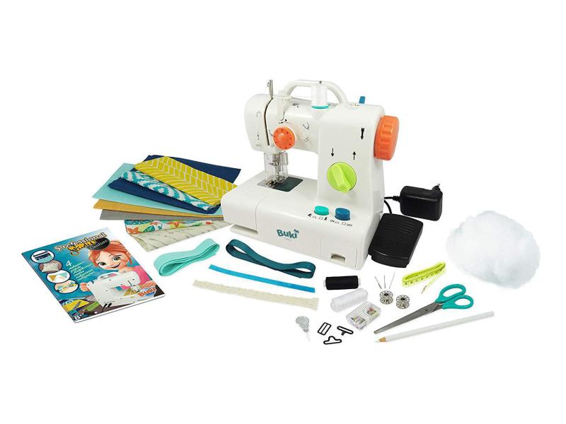 Buki Spiel-Nähset Professional Studio Nähmaschine Kinder-Nähmaschine