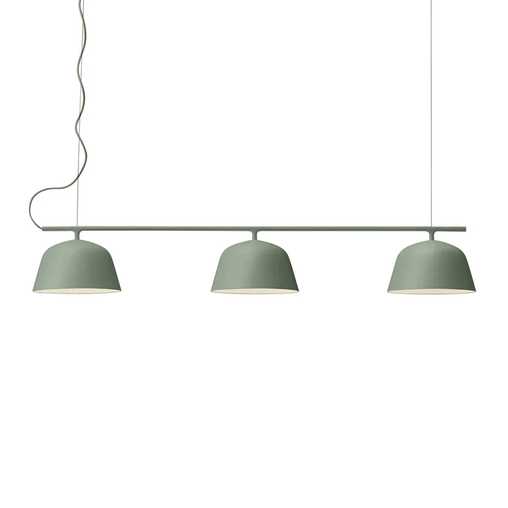 Muuto - Ambit Rail Pendelleuchte, dusty green