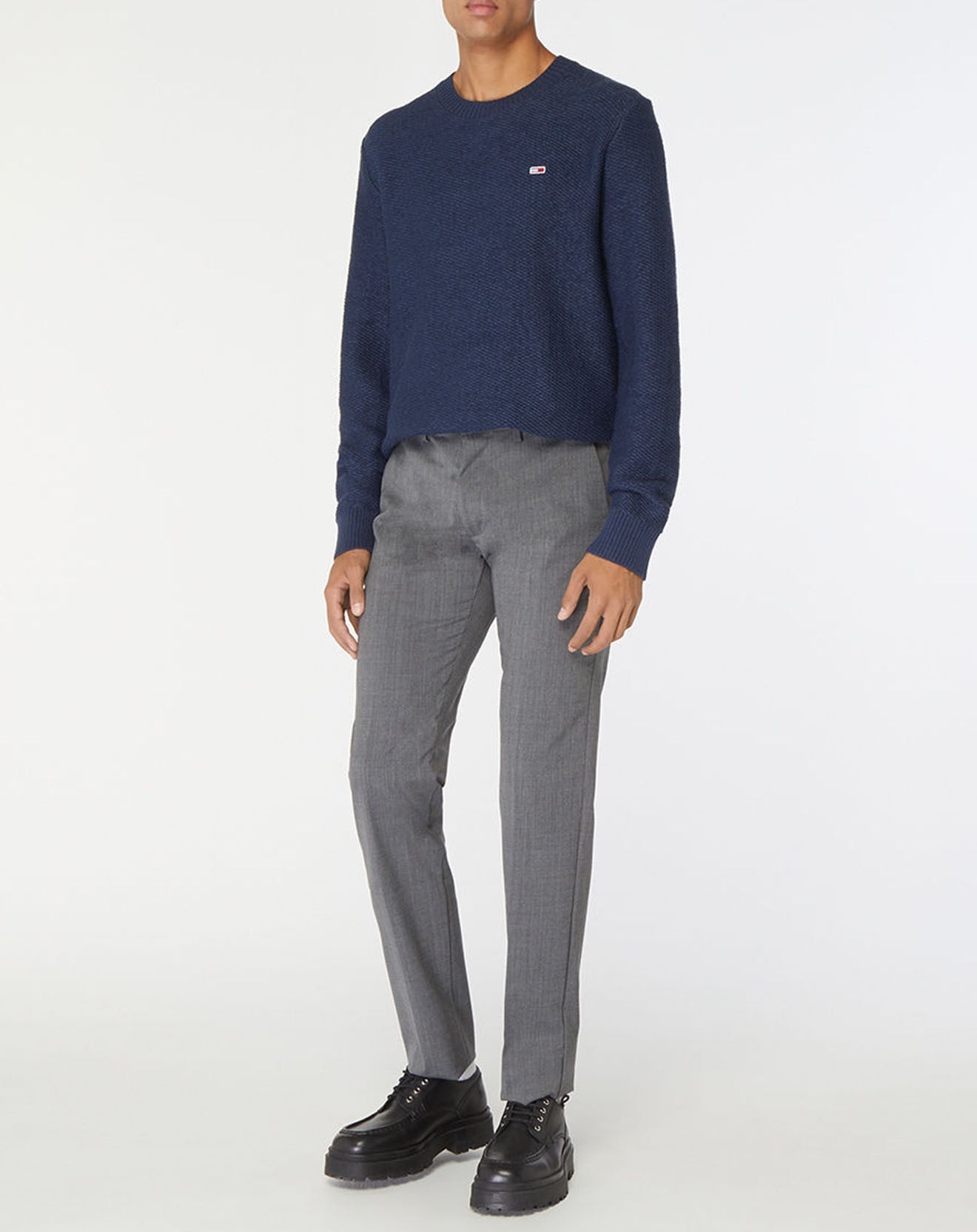 Tommy Jeans Pull regular Structured bleu marine