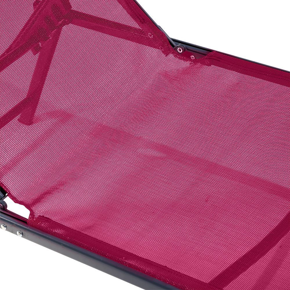 Transat bain de soleil Dream 5 positions rouge 181x55xH33/92cm