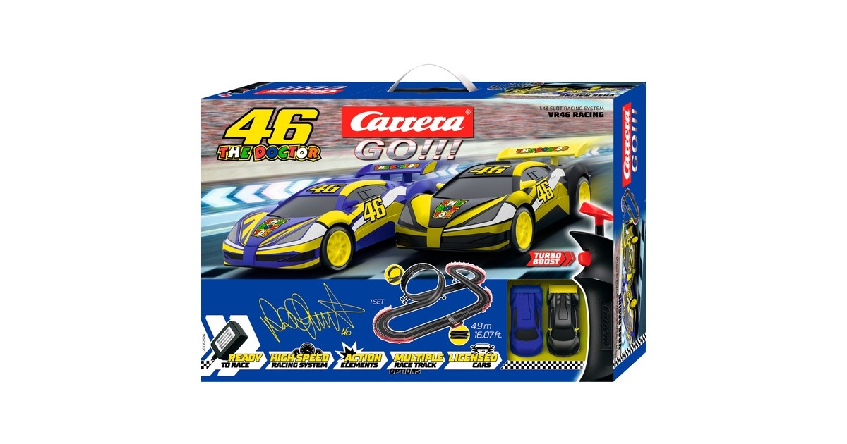 CarreraGO!!! VR46 Ultimate Racing Racebaan  (Schaal 1:43)