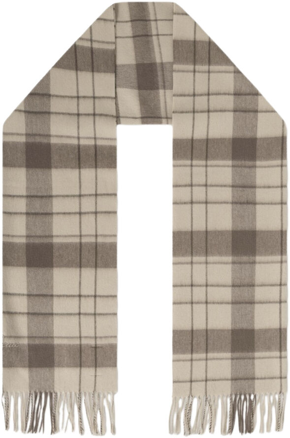 Les Deux Les Deux Check Wool Scarf Beige