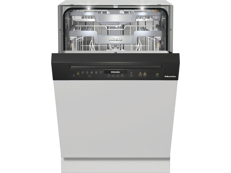 Miele Einbaugeschirrspüler G 3825-55 SCi Obsidianschwarz Geschirrspüler für bis zu 12 Massgedecke