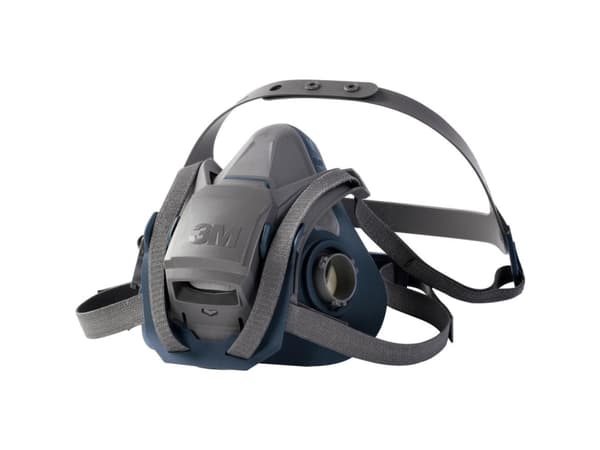 3M 70071668134, Halvdekkende, Luftrensende respirator, Konstruksjon, Industrielt vedlikehold, Svart, Grå, Silikon