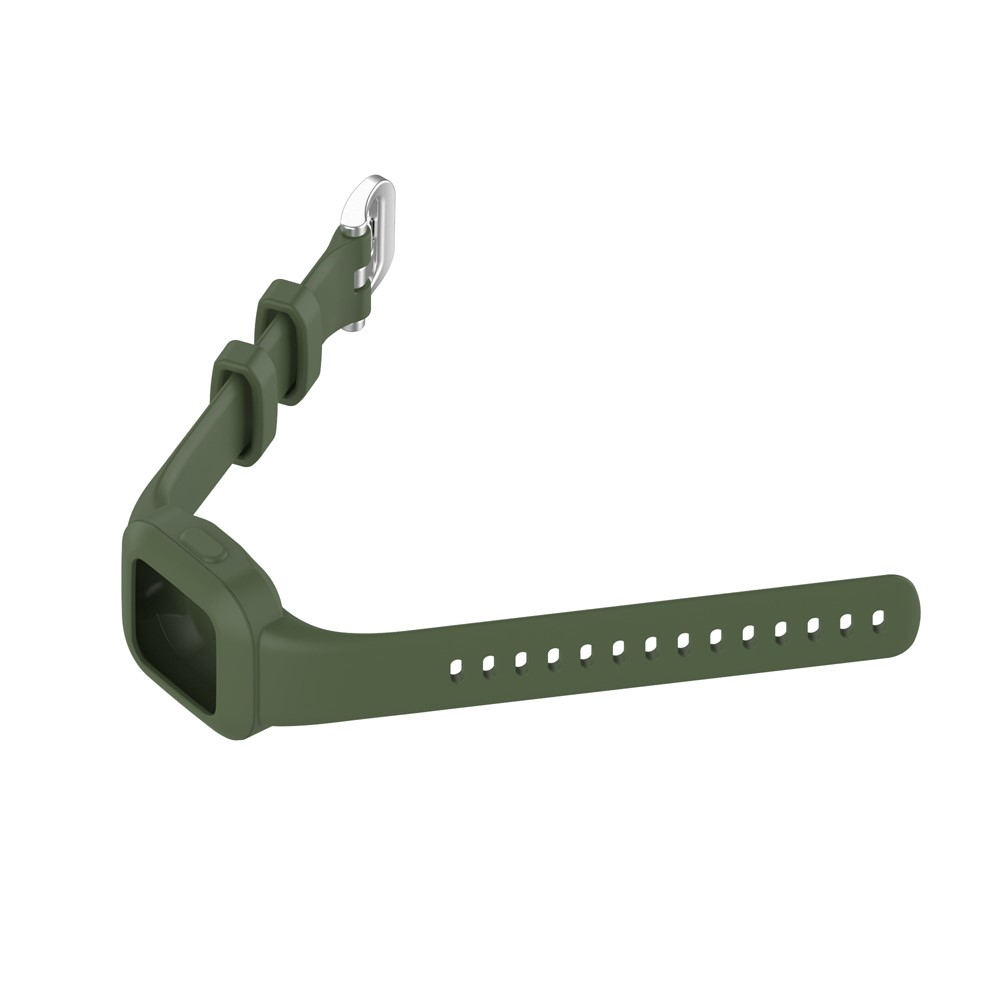 (Gr. XS) Garmin Vivofit JR 3 Silikon Armband mit Dornschliesse (Gelenkumfang ca. 135 - 200mm) - Dunkelgrün