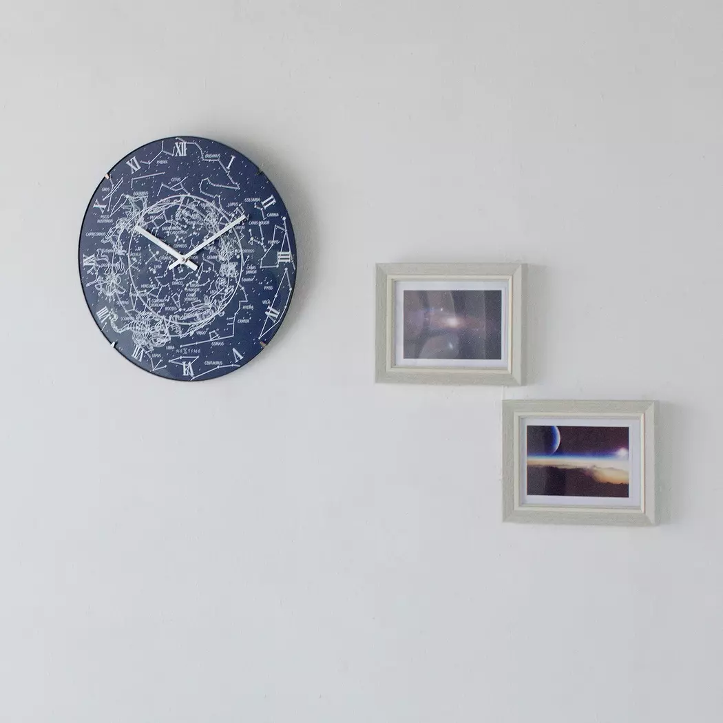 Quarzwanduhr Milky Way Dome Ø 35 cm