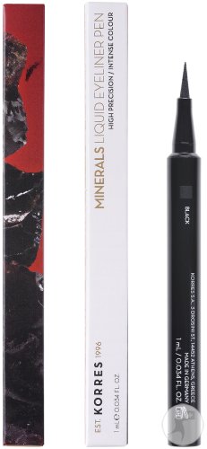 Korres Make Up Minerals Liquid Eyeliner Pen 01 Black 1ml