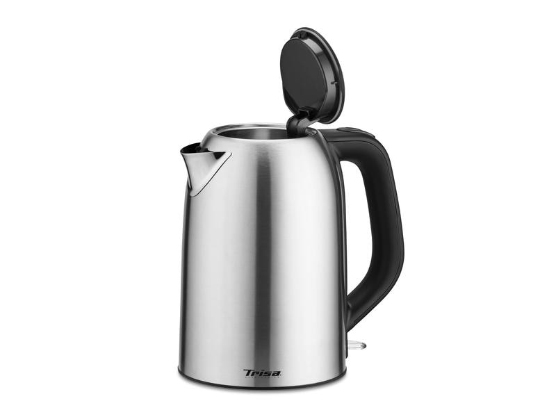 Trisa Wasserkocher Compact Boil W5575 1.7 l, Edelstahl Wasserkocher aus Edelstahl