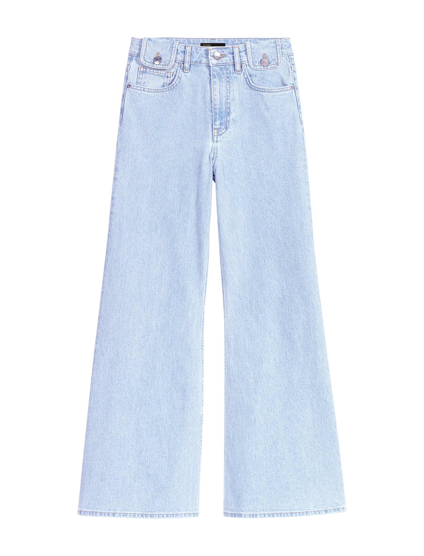Jean patte d'eph en coton mélangé | Bleu