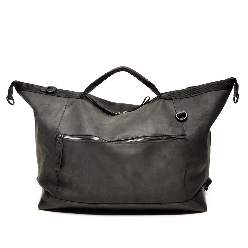 Berba Barbarossa Leren Weekender Reistas Black