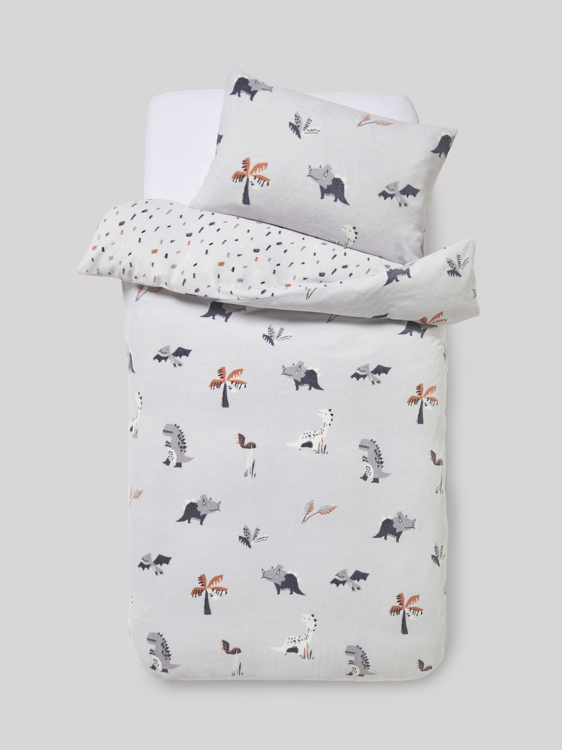 Super Soft Reversible Fleece Duvet Cover and Pillowcase Set