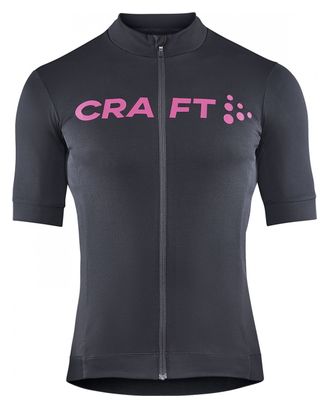 Maillot manches courtes Craft Essence Bike Gris Rose