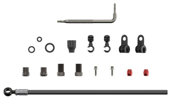 Kit Durite Hydraulique avec Raccords Sram Black Banjo (Banjo Noir) 2000 mm Noir