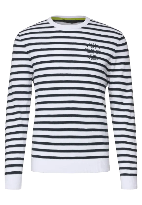 Feinstrick Pullover - White