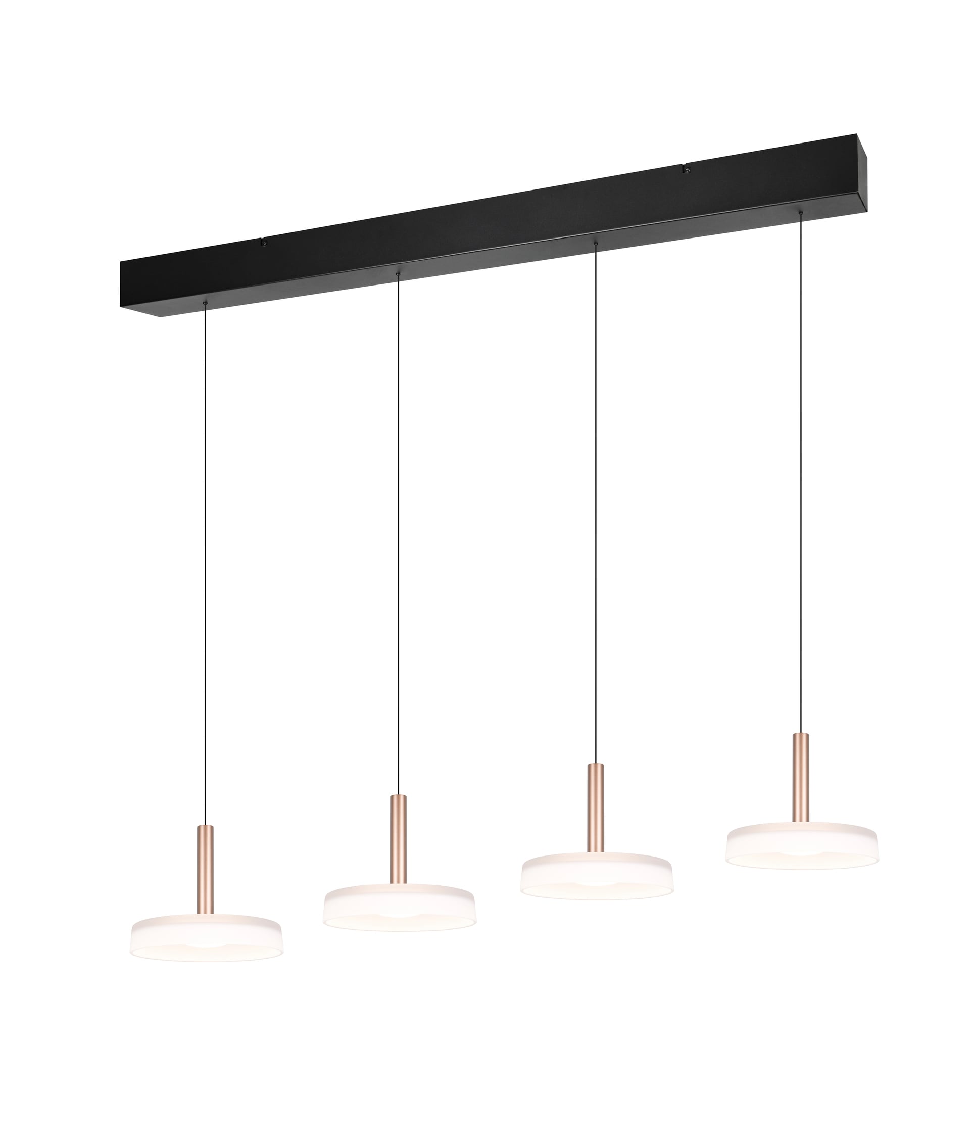 TRIO LED Balkenpendel CELESTE 4-flg coffee /weiß