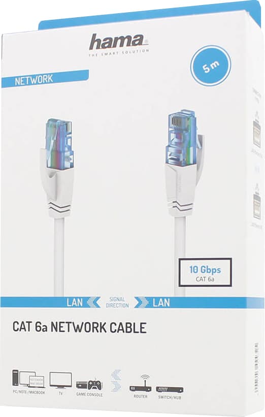 Hama Cat6a U/UTP netværkskabel 5 m