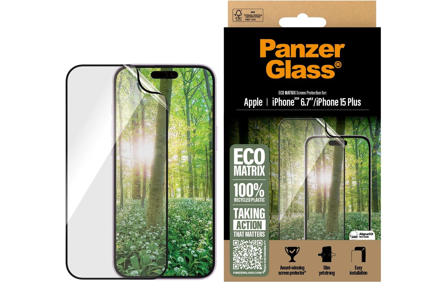 Displayschutz Ultra Wide Fit MATRIX iPhone 15 Plus/16 PlusMATRIX-Display-Schutzfolie für das Apple iPhone 15 Plus/iPhone 16 Plus