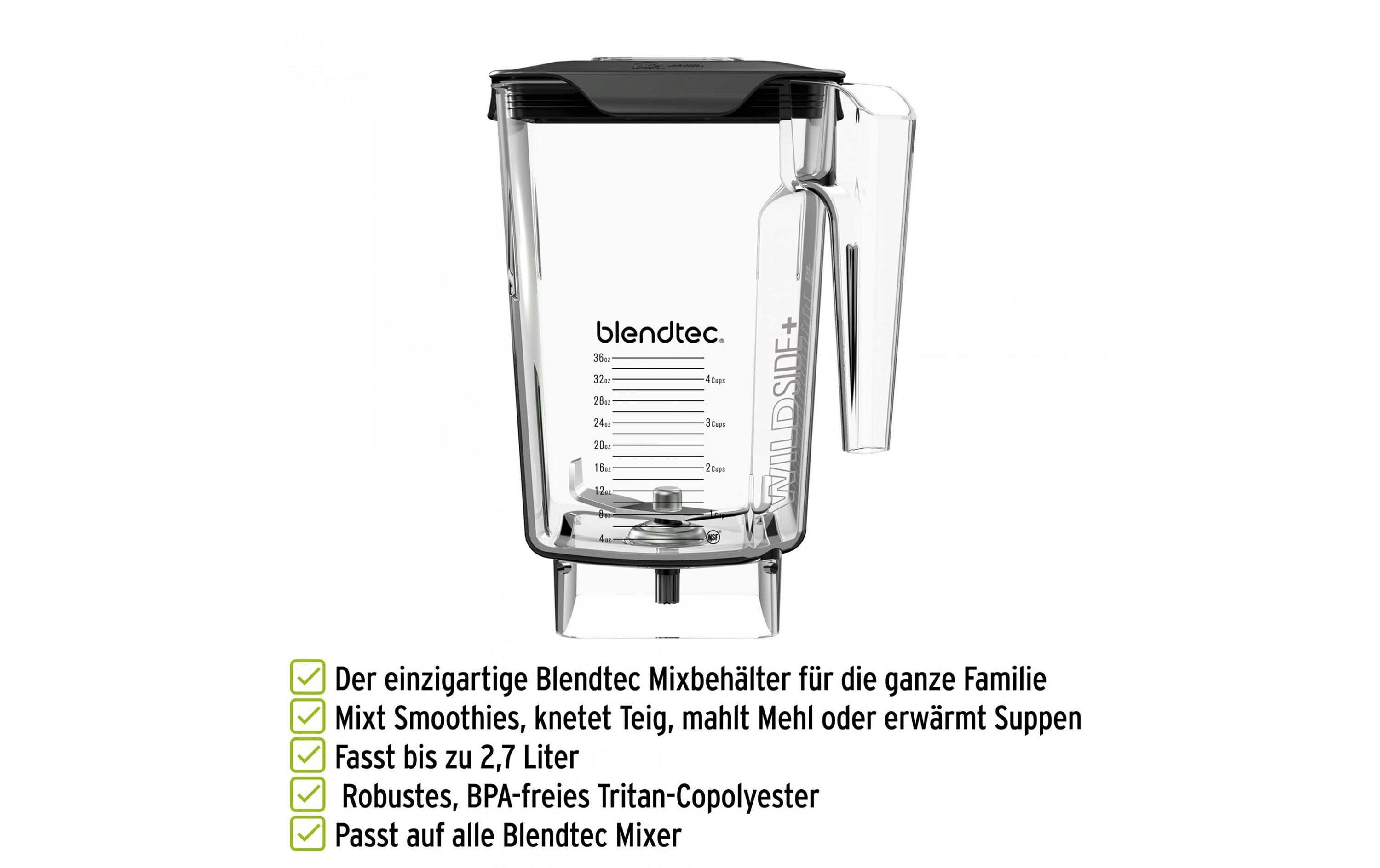Mixbecher WildSide+ Jar Transparent<br>Mixbehälter