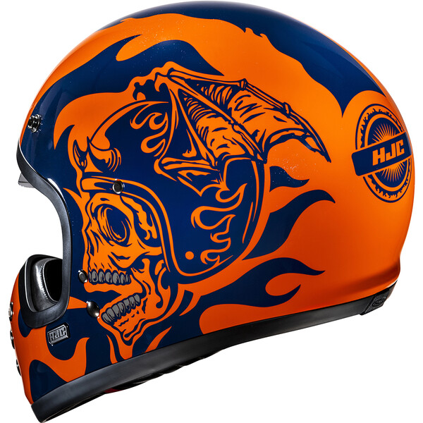 HJC - Casque V60 Flame MC27 / Orange / Bleu