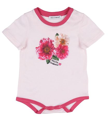 Dolce & Gabbana Gave?ske - Bodyer k/æ - 3 stk. - Hvid/Rosa