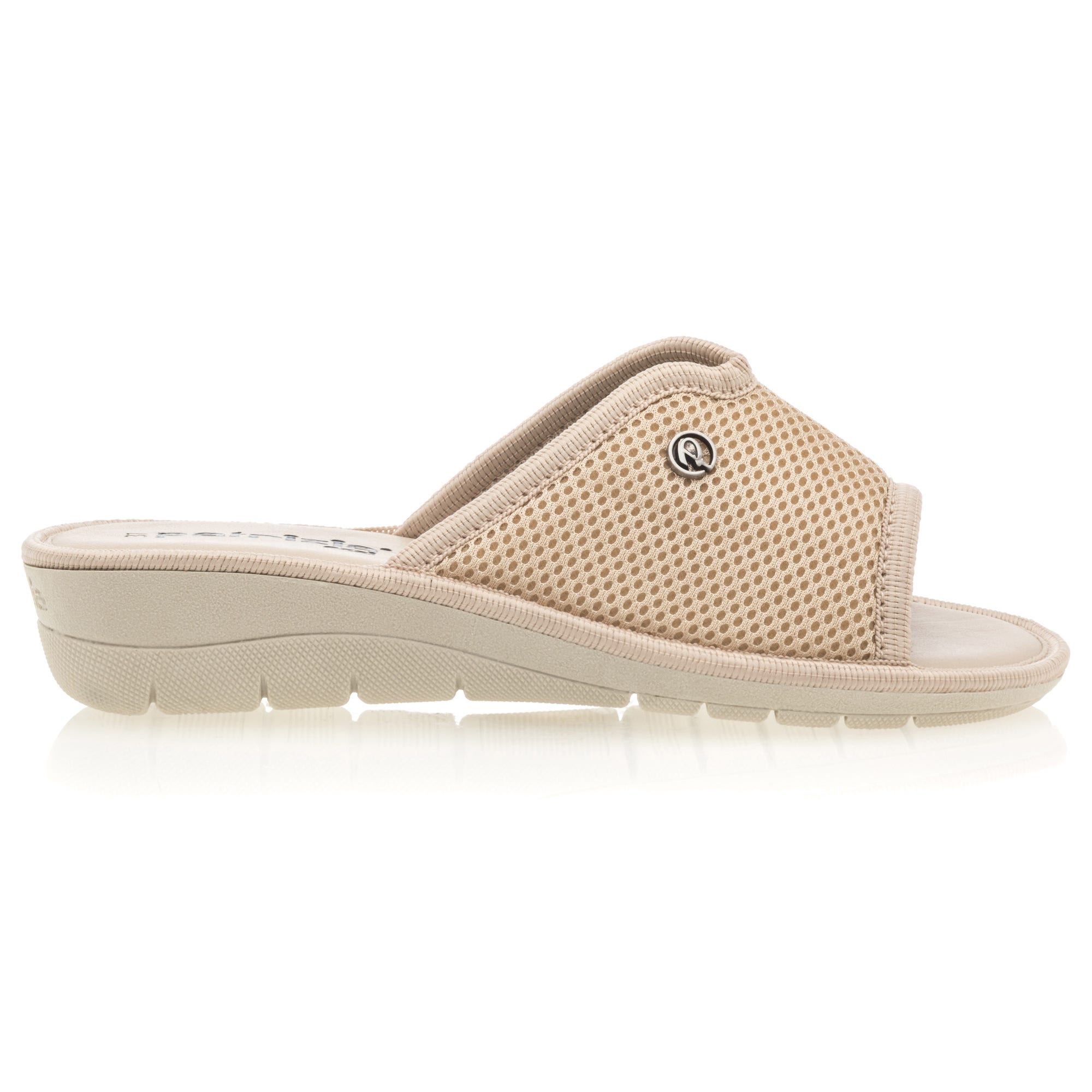 Pantoufles mules Femme beige