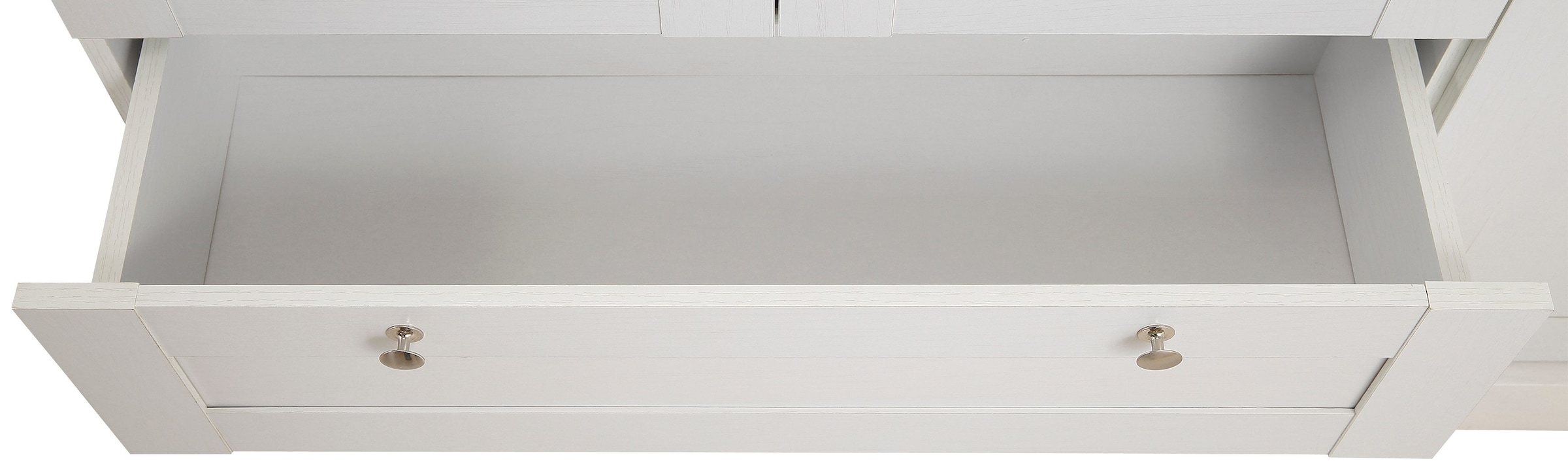 Home affaire Drehtürenschrank »Binz, Wäscheschrank, Mehrzweckschrank, skandinavischer Landhausstil« B/H/T ca. 122/130/35 cm,  viele Stauraummöglichkeiten, Metallgriffe, Türen mit Rahmen/ Kassetten
