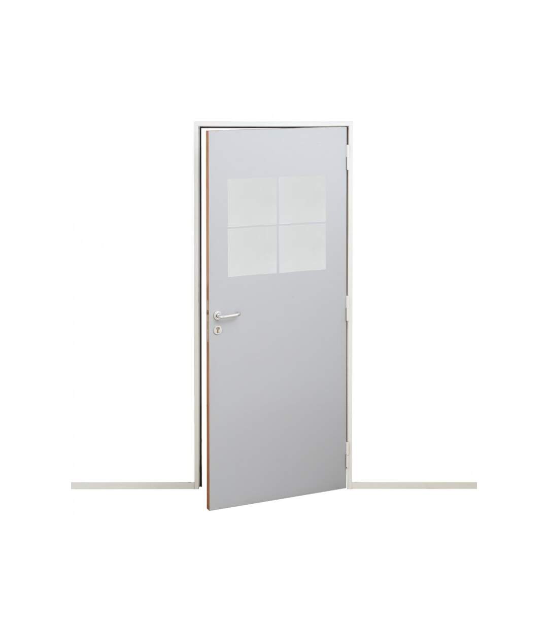 Lot de 4 Miroirs Adhésifs Carré 20x20cm Argent