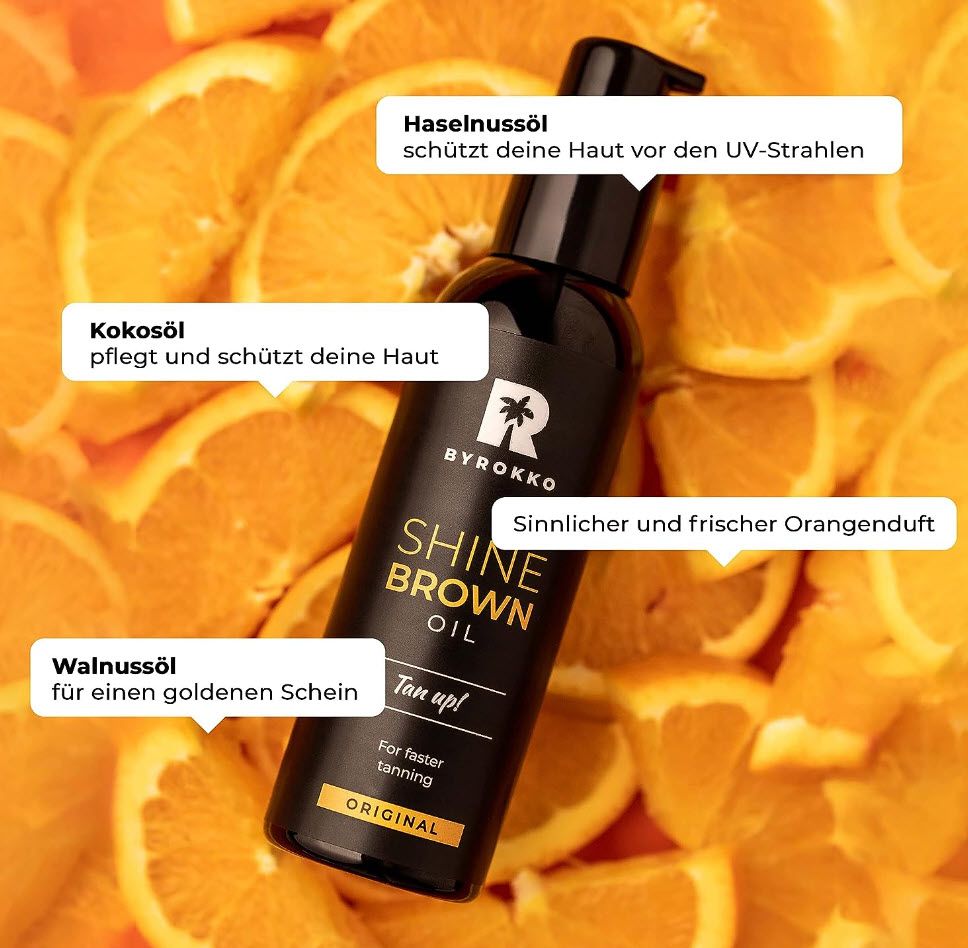 Shine Brown Tanning Body Oil