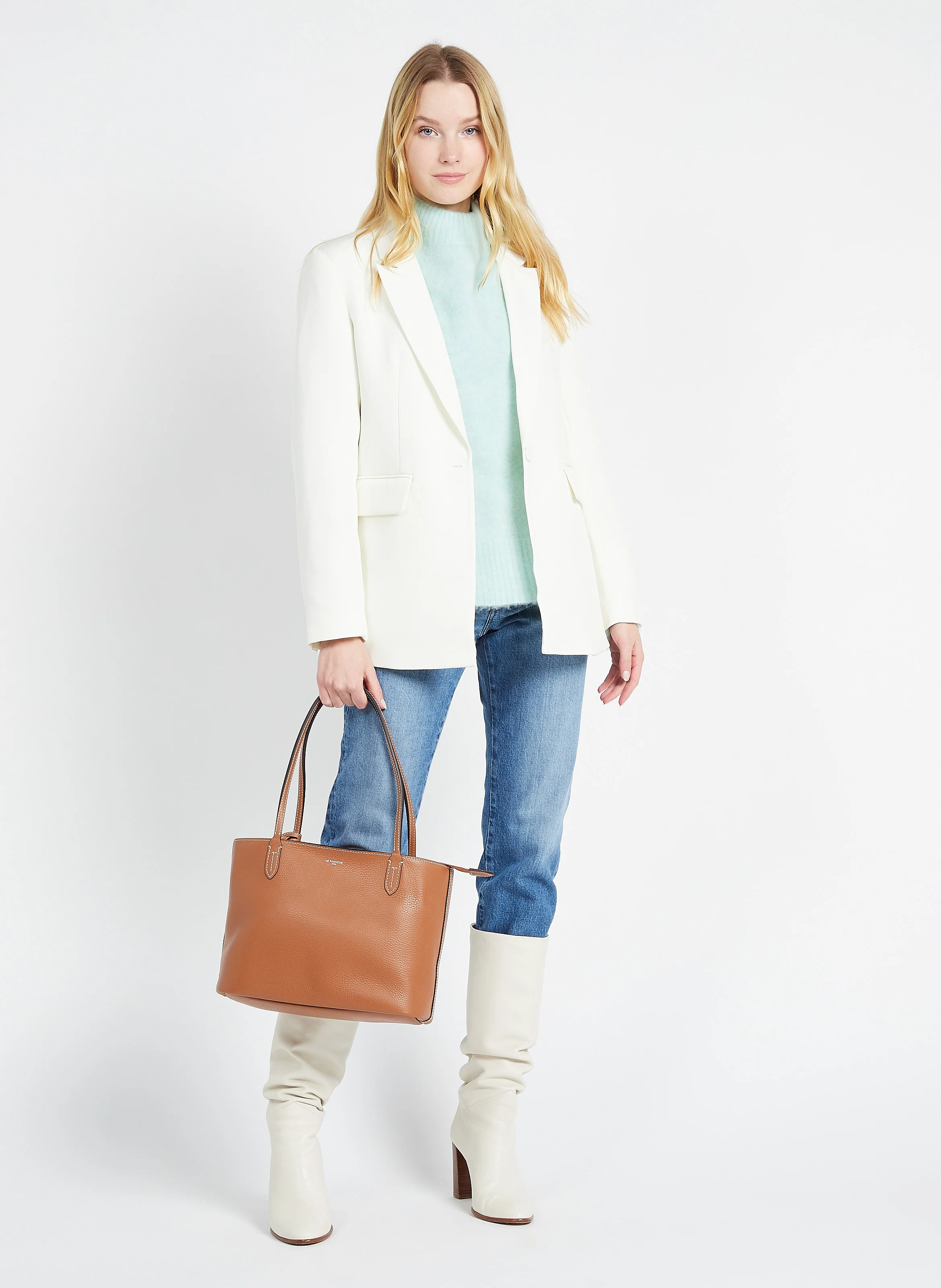 LOUISE - Cabas en cuir| Marron