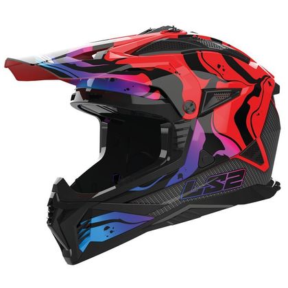 Casque cross LS2 MX708 FAST II WASH 2024 - Rouge