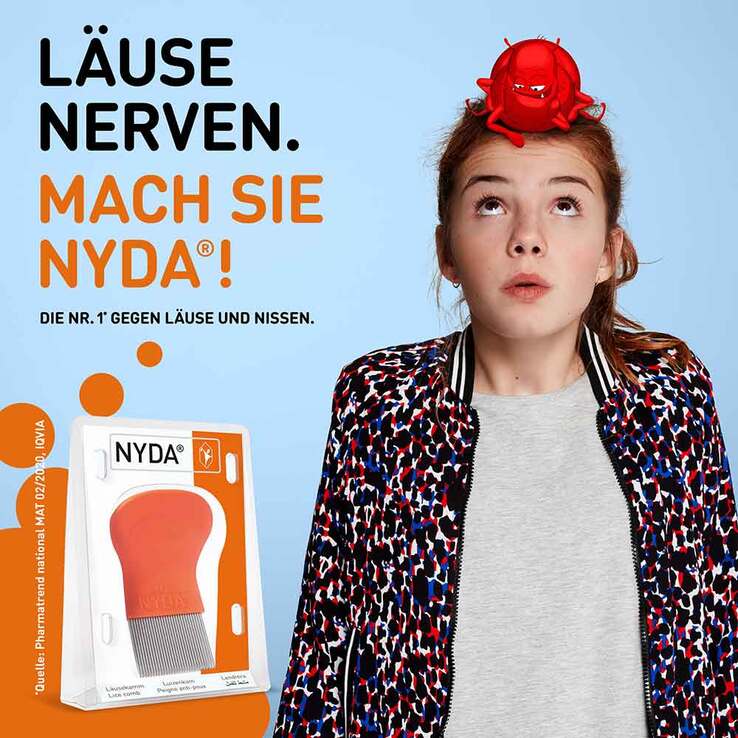 NYDA® Läuse- und Nissenkamm aus Metall, 1 St