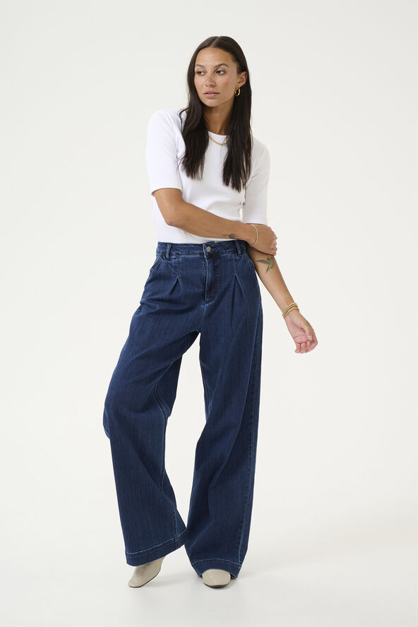 Kaffe KAlea Wide Jeans Dark blue denim